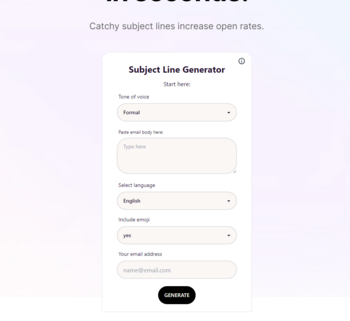 Subject Line Generator