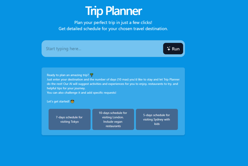 AI Trip Planner