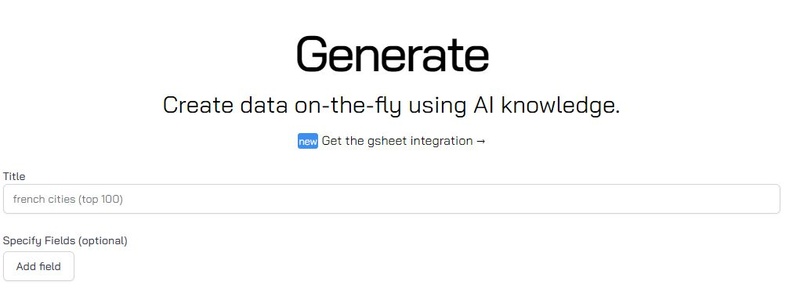 Universal Data Generator
